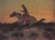 Against htte Sunset (mk43) Frederic Remington